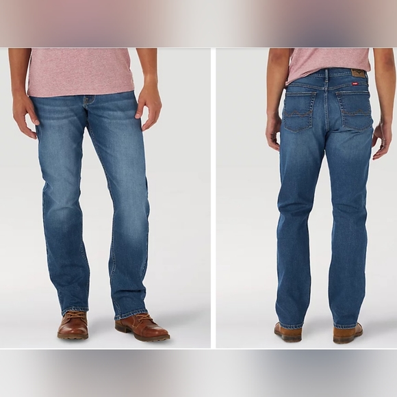 Wrangler Jeans Wrangler Athletic Fit Mid Rise Relaxed Fit Denim